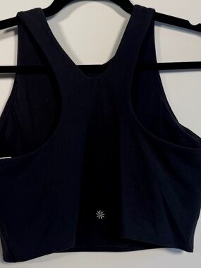 Athleta Black Racerback Sports Bra Tank